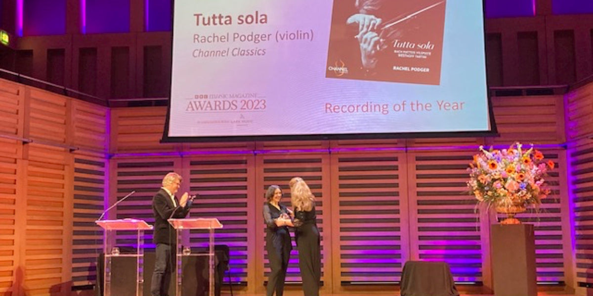 Rachel Podger wins BBC Music Magazine’s Instrumental Award & Recording of the Year 2023 for ‘Tutta Sola’