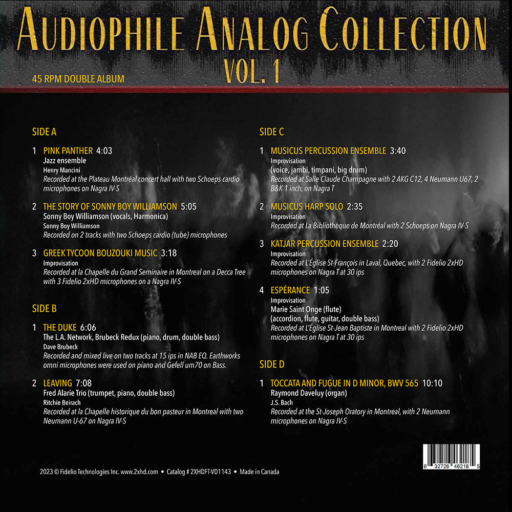 Audiophile Analog Collection Vol. 1 [Deluxe 200g double vinyl]