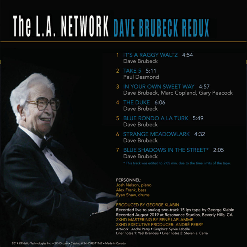 The L.A. Network - Dave Brubeck Redux (Analog Reel to Reel Tape)