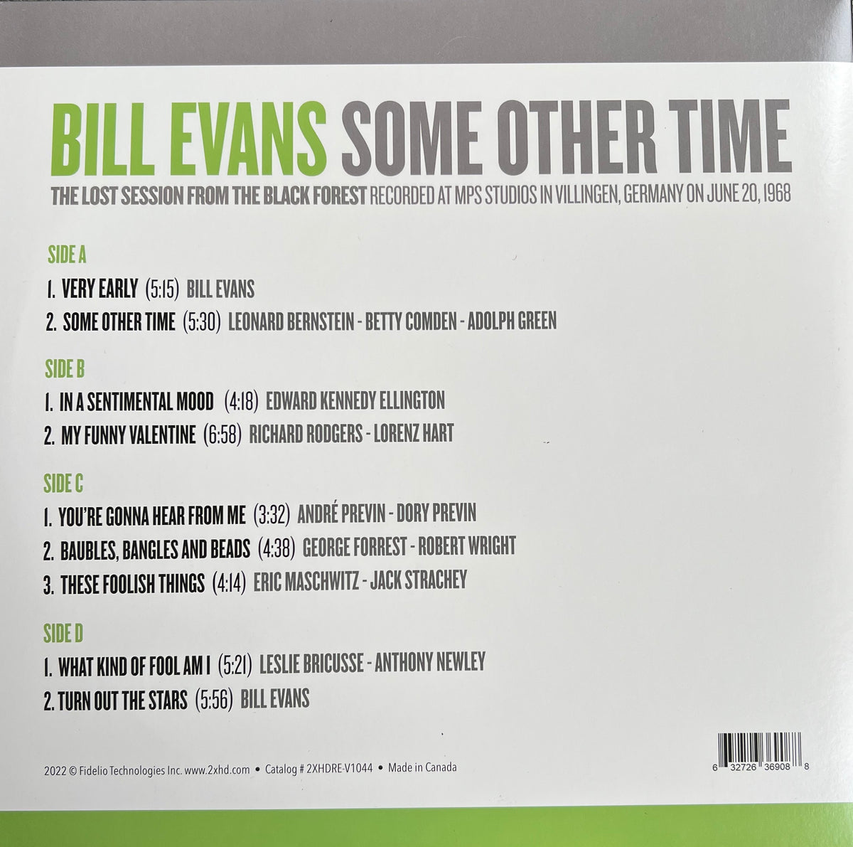 Some Other Time - Vol. 1 (The Lost Session From The Black Forest) [Deluxe 200g Double Vinyl]
