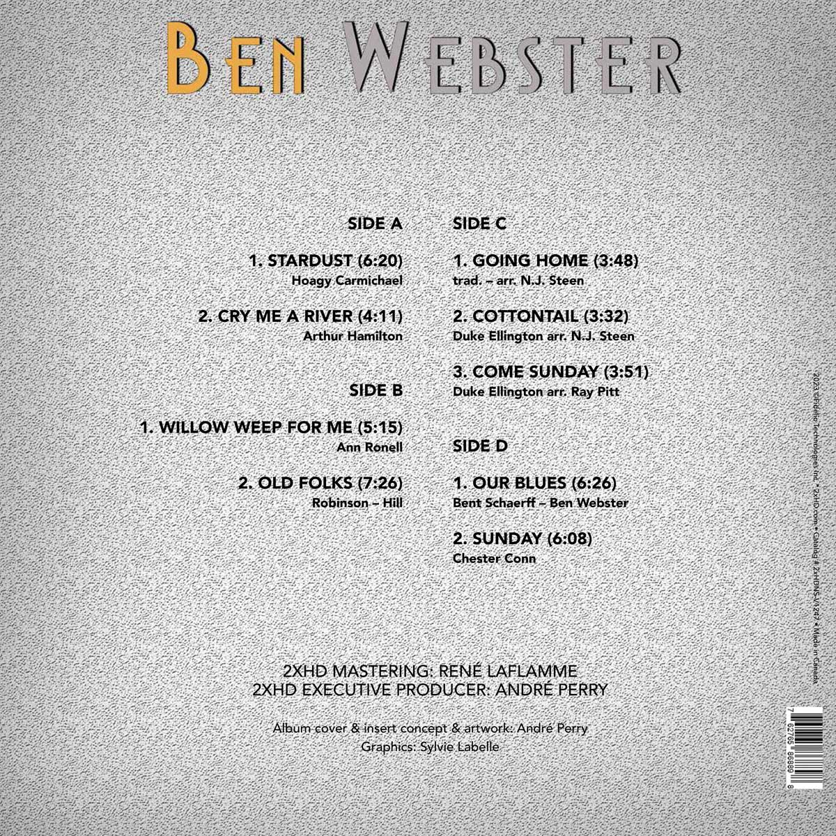 Ben Webster - Stardust [Deluxe 200g Double Vinyl]