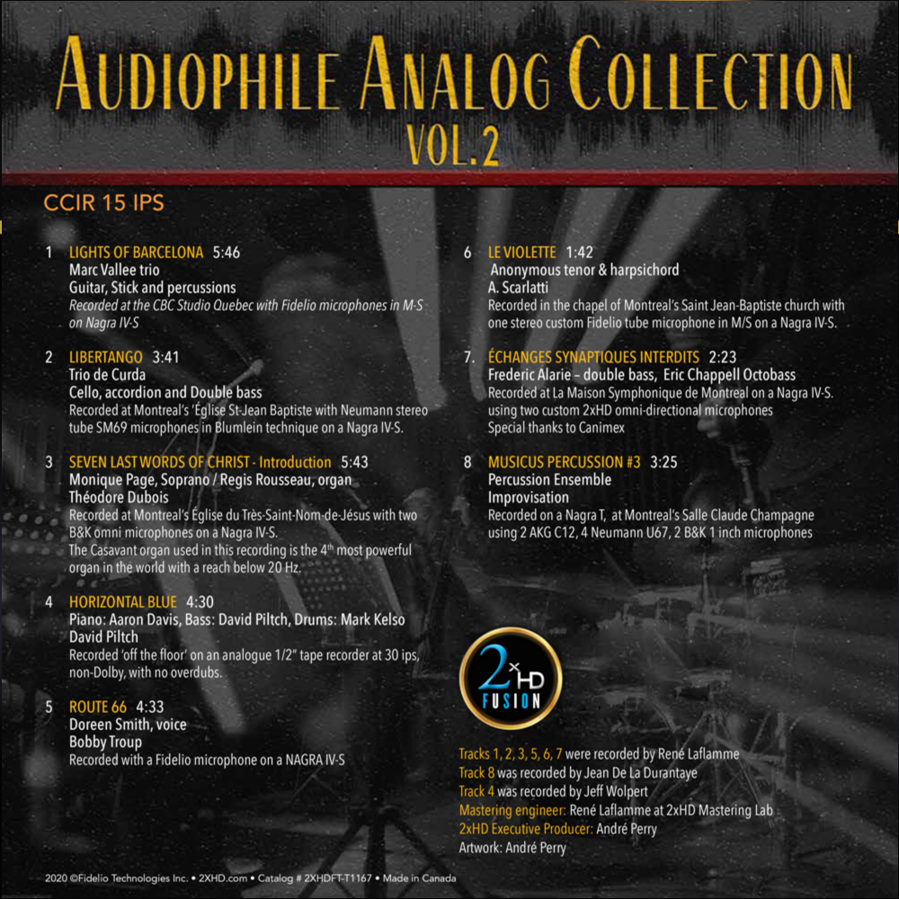 Audiophile Analog Collection Vol. 1 (Analog Reel to Reel Tape)