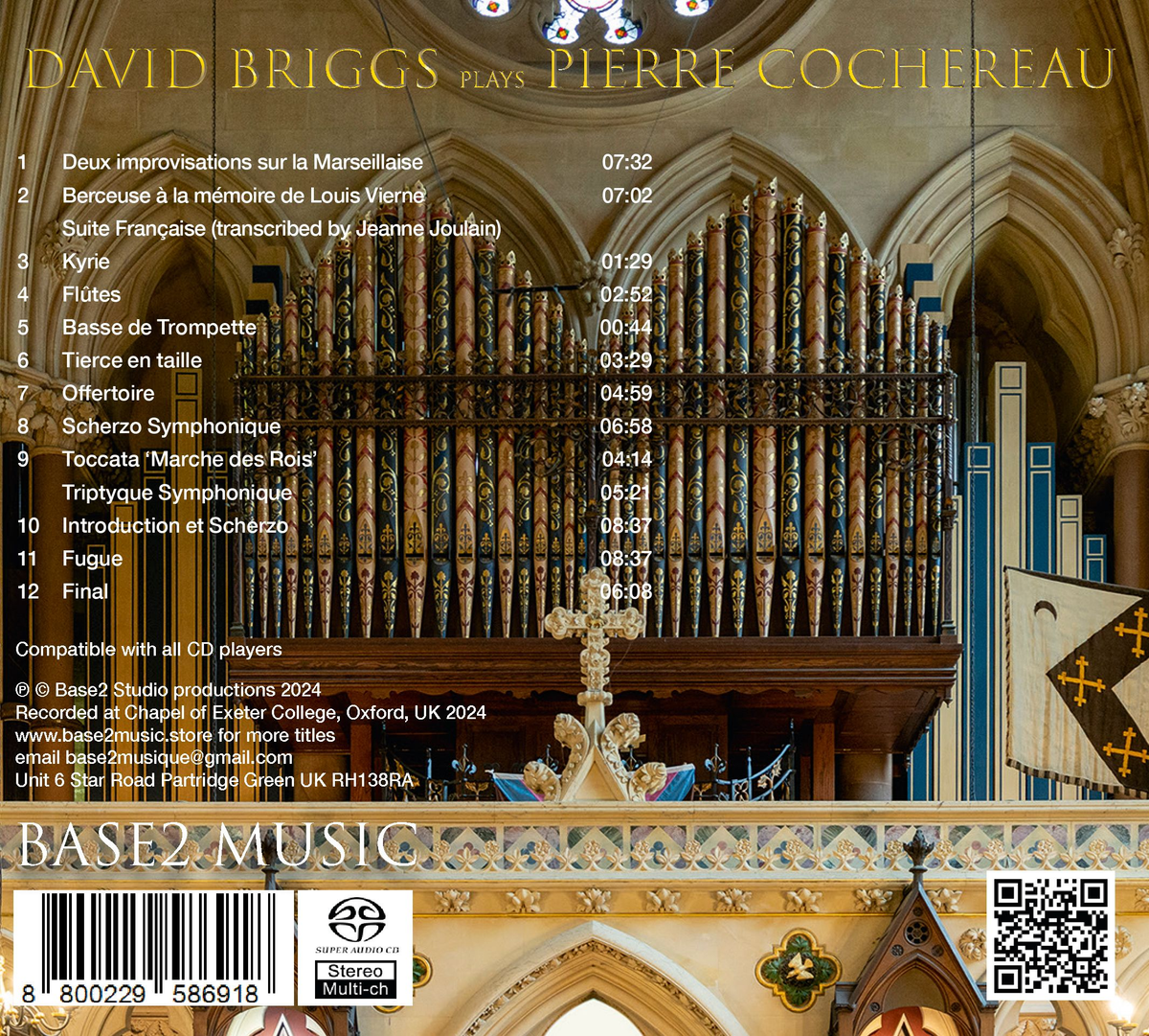 David Briggs Plays Pierre Cochereau [SACD]