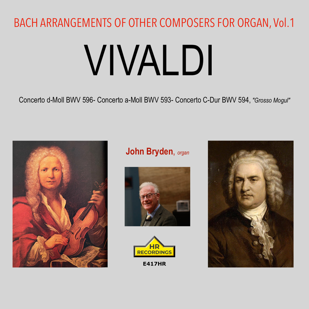 Bach Arrangements For Organ, Vol. I: Vivaldi