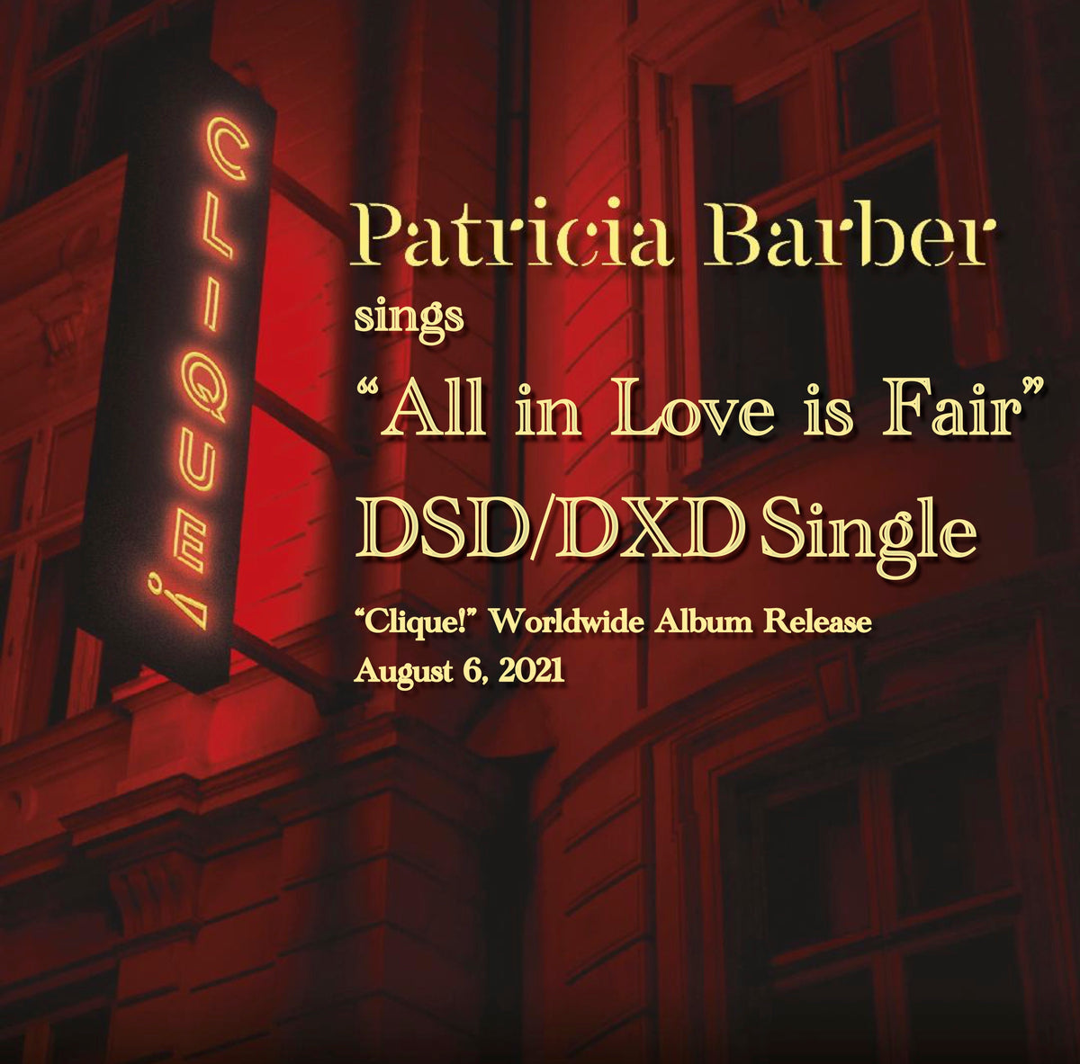 Patricia Barber sings All In Love Is Fair [DSD Single]