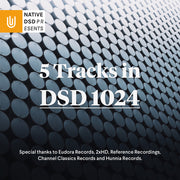 5 Tracks in DSD 1024