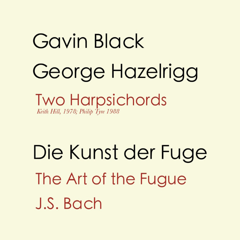 The Art of the Fugue: J.S. Bach on Two Harpsichords [Pure DSD]