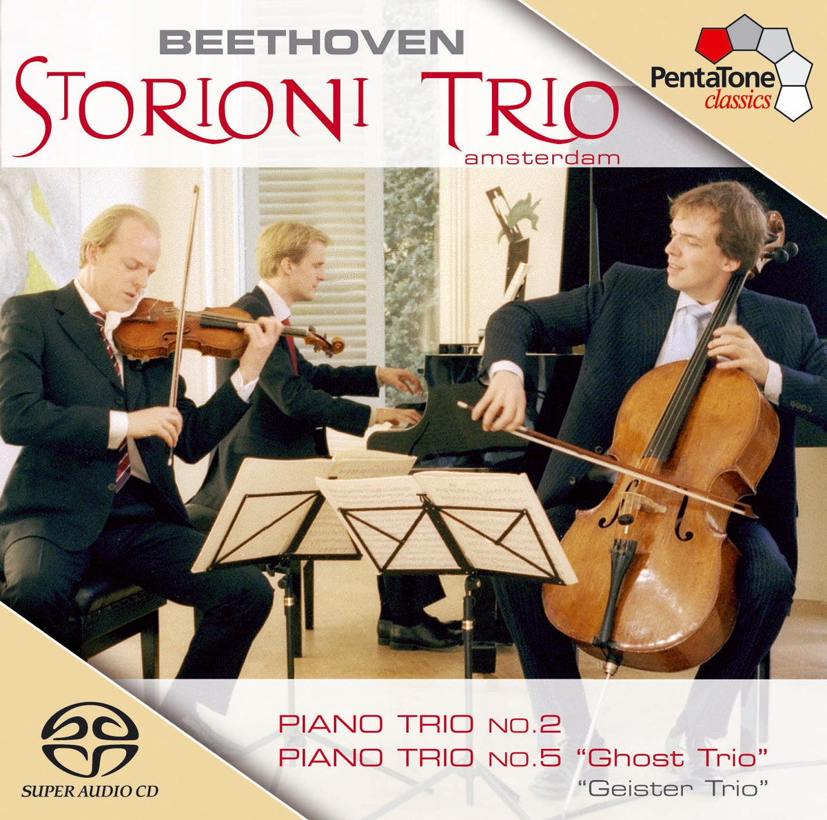 "Beethoven Piano Trio's: No.2 in E flat, Op.1 No.2 & No.5 in D, Op.70 No.1 "Ghost"