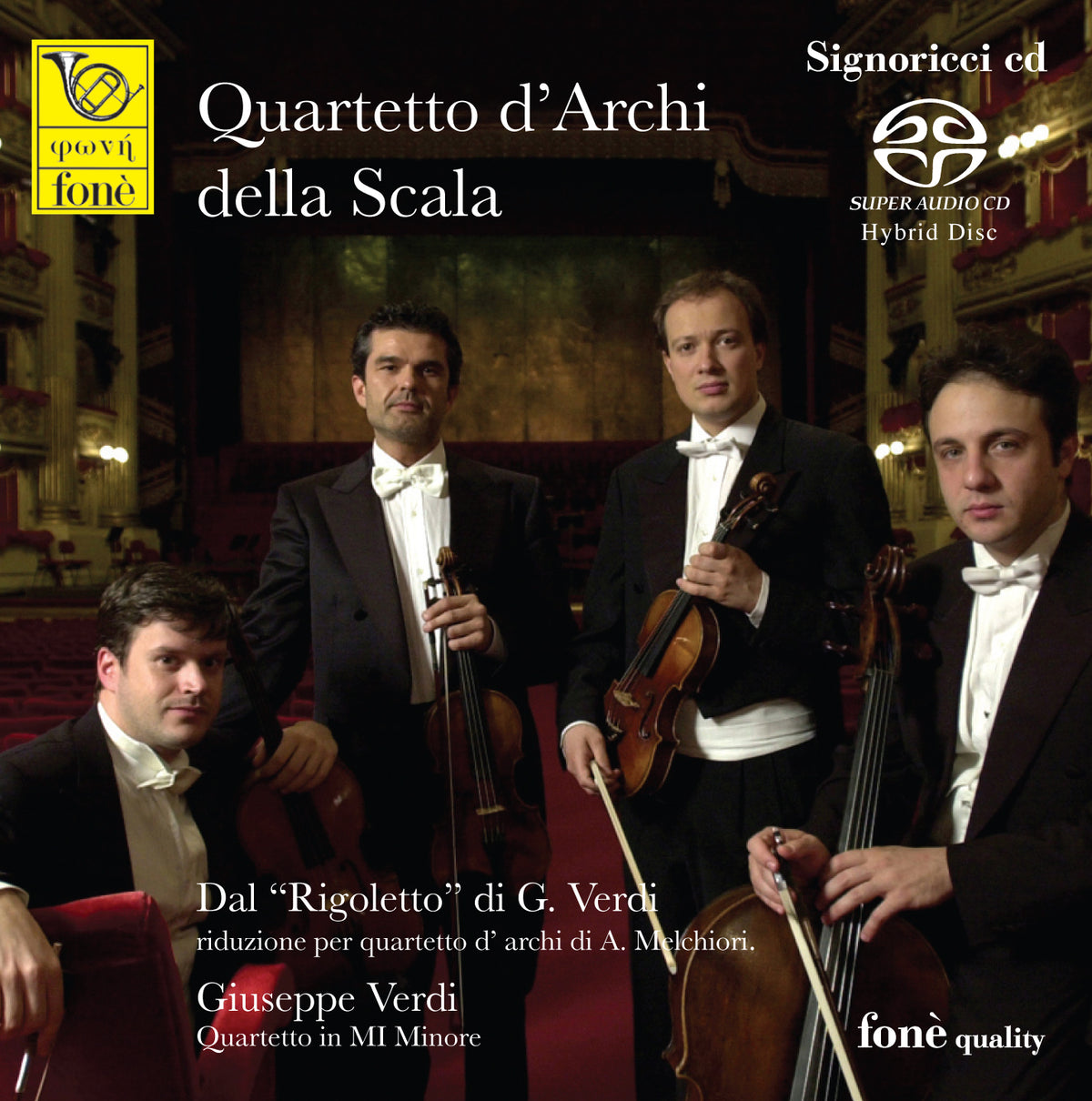 Dal "Rigoletto" riduzione per quartetto d'archi di A.Melchiori - Quartetto in Mi Minore