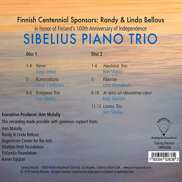 Sibelius Piano Trio vol. I