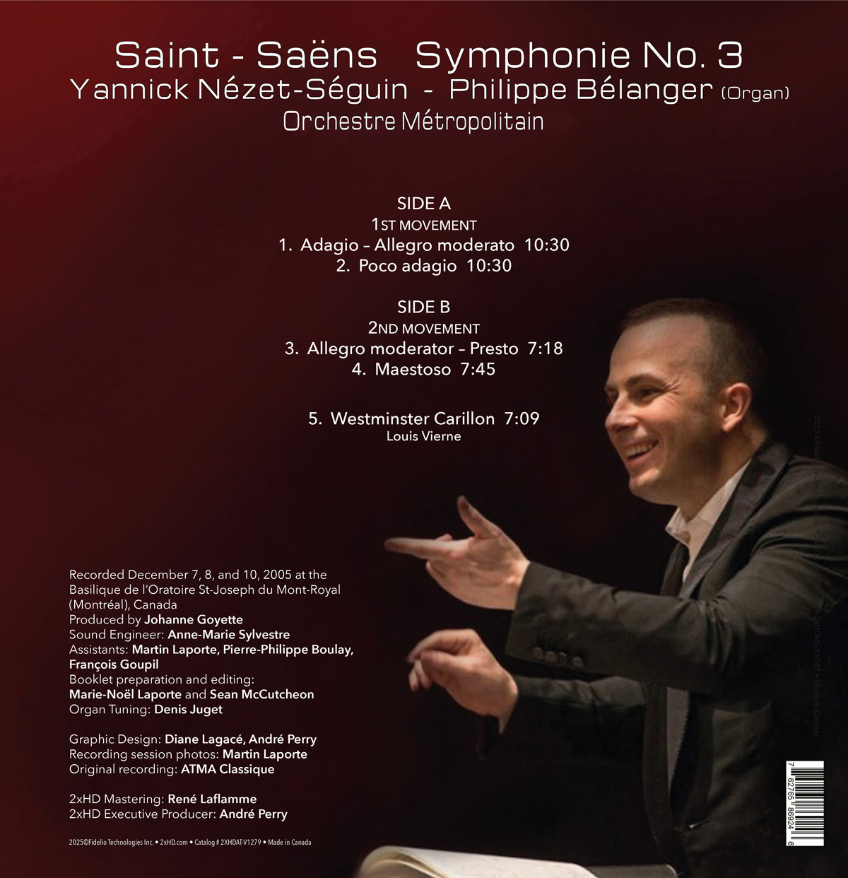 Saint-Saëns: Symphony No. 3 “Organ Symphony” [180g Vinyl]