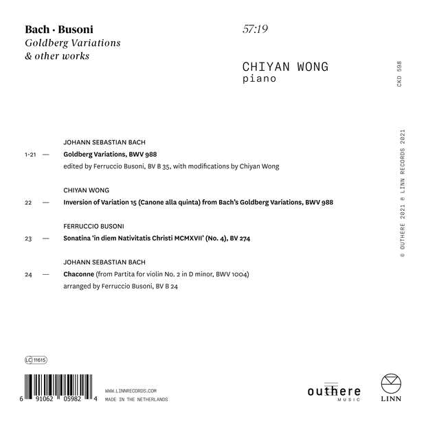 Bach - Busoni: Goldberg Variations & Other Works