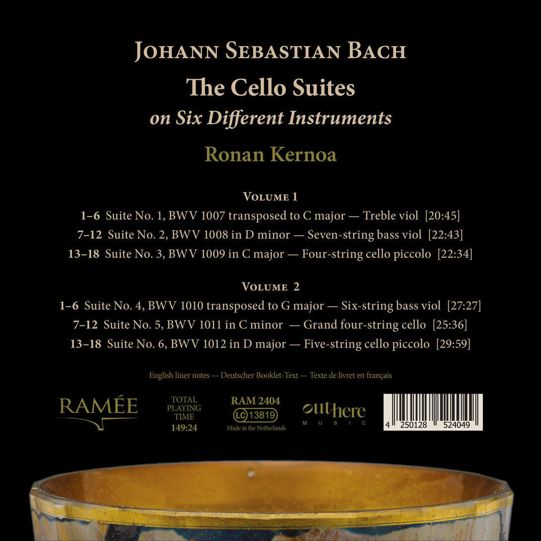Johann Sebastian Bach: The Cello Suites on six different instruments (Vol 1)